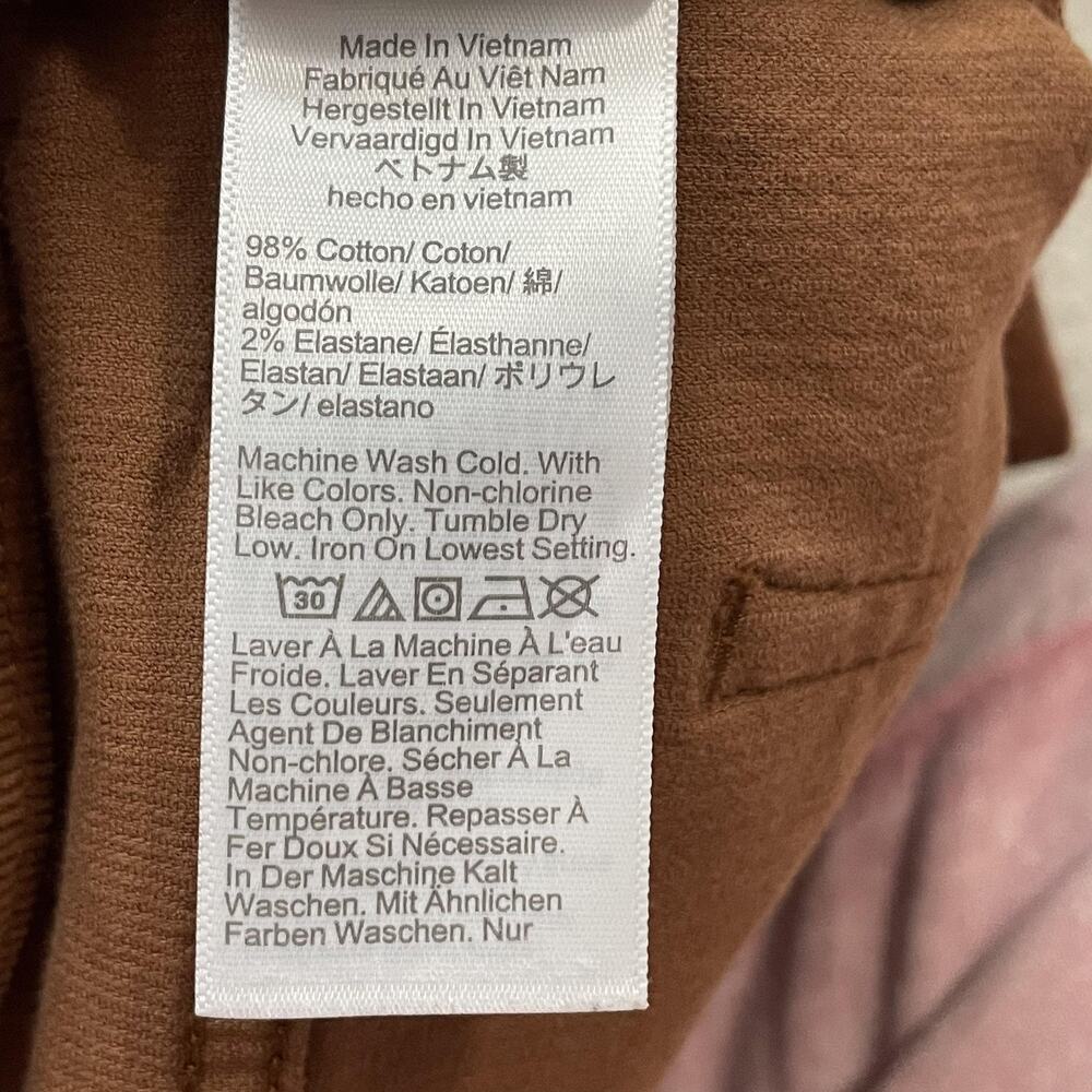 J.CREW Pants Womens 28 Brown Chino Corduroy Straight Leg Stretch Pockets - Picture 4 of 11